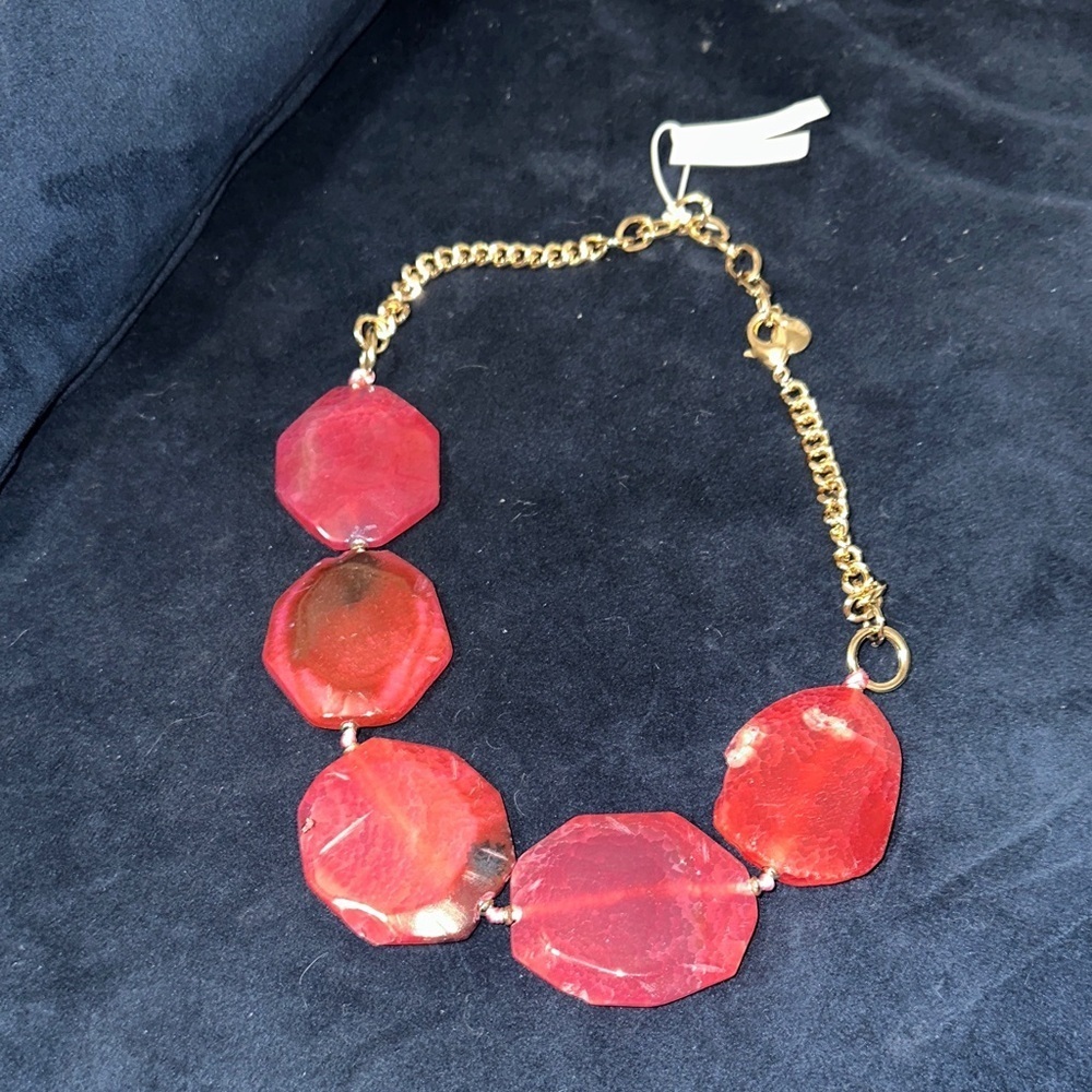NWT $98 Vera Bradley BOLD Semi Precious Stone Statement Necklace